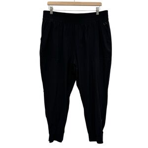 Calia Ankle Zip Jogger Pull On Pants Women XXL Athleisure Black Travel